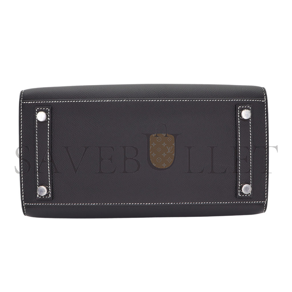 H**mes master birkin 30 epsom leather black gold buckle high end custom bag h028369ck89 (30*23*15cm)